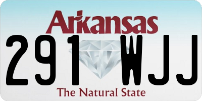 AR license plate 291WJJ