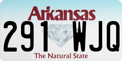 AR license plate 291WJQ