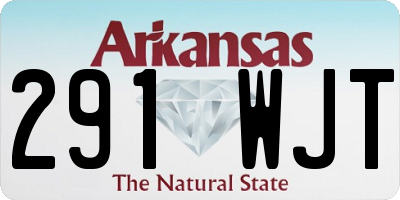 AR license plate 291WJT