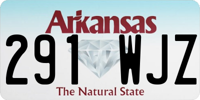 AR license plate 291WJZ