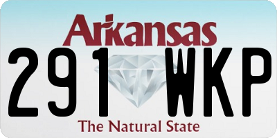 AR license plate 291WKP