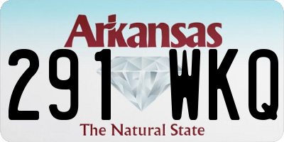 AR license plate 291WKQ