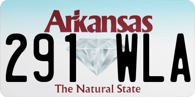 AR license plate 291WLA