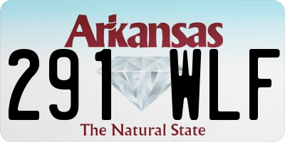 AR license plate 291WLF