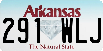 AR license plate 291WLJ