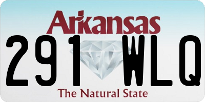 AR license plate 291WLQ