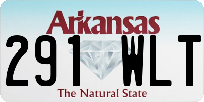 AR license plate 291WLT