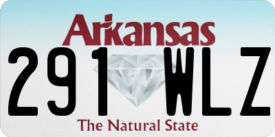 AR license plate 291WLZ