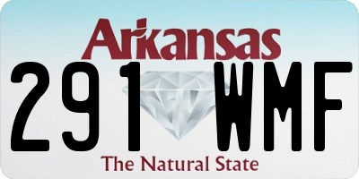 AR license plate 291WMF