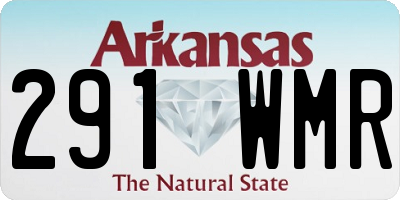 AR license plate 291WMR