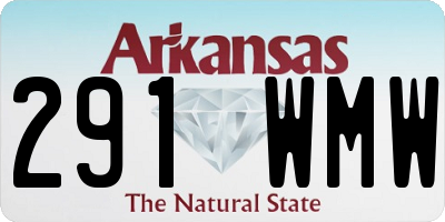 AR license plate 291WMW