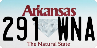 AR license plate 291WNA