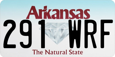 AR license plate 291WRF