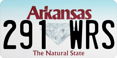 AR license plate 291WRS