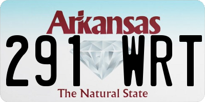 AR license plate 291WRT
