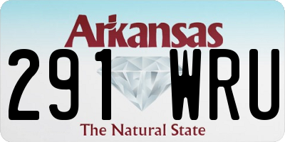 AR license plate 291WRU