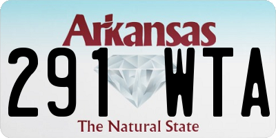 AR license plate 291WTA