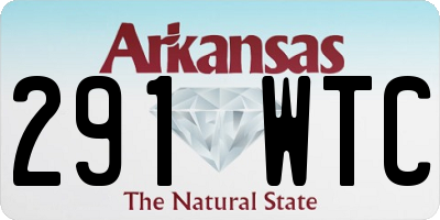 AR license plate 291WTC