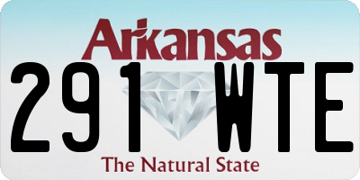 AR license plate 291WTE