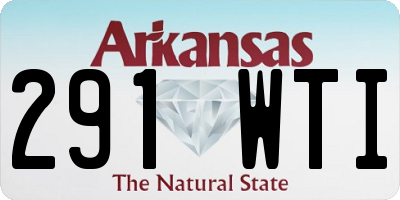 AR license plate 291WTI