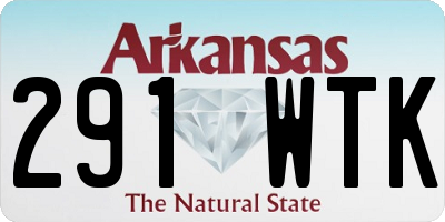 AR license plate 291WTK