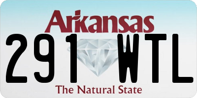 AR license plate 291WTL