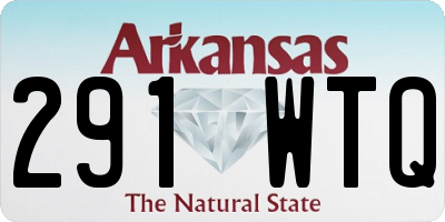 AR license plate 291WTQ