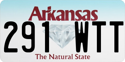 AR license plate 291WTT