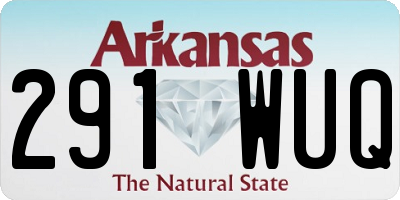 AR license plate 291WUQ