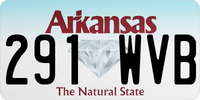 AR license plate 291WVB