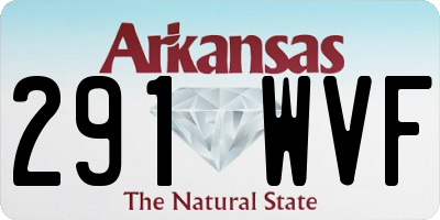 AR license plate 291WVF