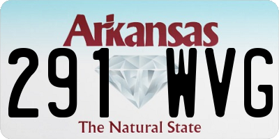 AR license plate 291WVG