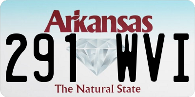 AR license plate 291WVI