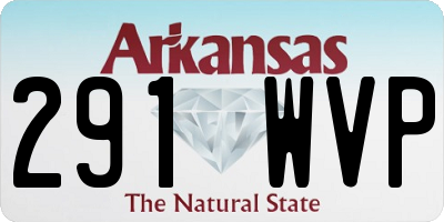 AR license plate 291WVP