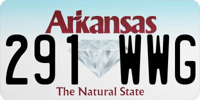 AR license plate 291WWG