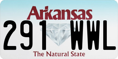 AR license plate 291WWL