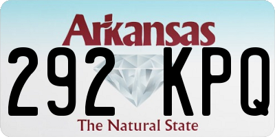 AR license plate 292KPQ