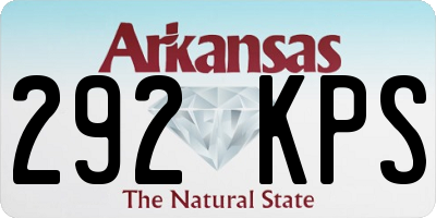 AR license plate 292KPS