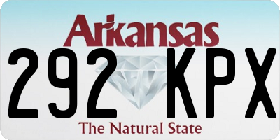 AR license plate 292KPX