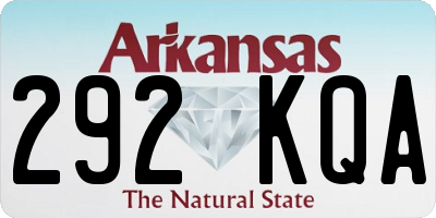 AR license plate 292KQA