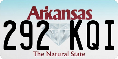 AR license plate 292KQI