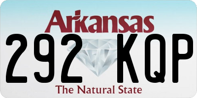 AR license plate 292KQP