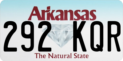 AR license plate 292KQR