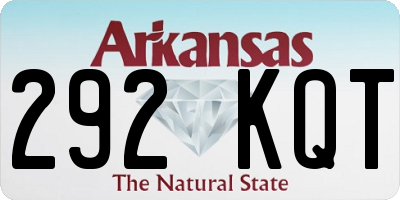 AR license plate 292KQT