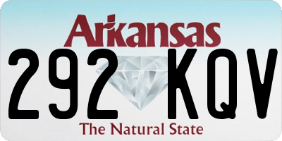 AR license plate 292KQV
