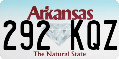 AR license plate 292KQZ