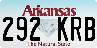 AR license plate 292KRB
