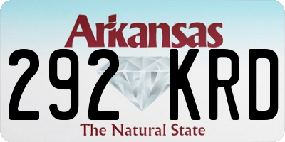 AR license plate 292KRD