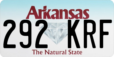 AR license plate 292KRF