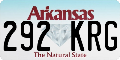 AR license plate 292KRG